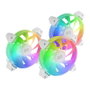 Mars Gaming Kit 3 ventiladores auxiliares ARGB 120mm MF-3A blanco iluminación 360º compatibilidad total